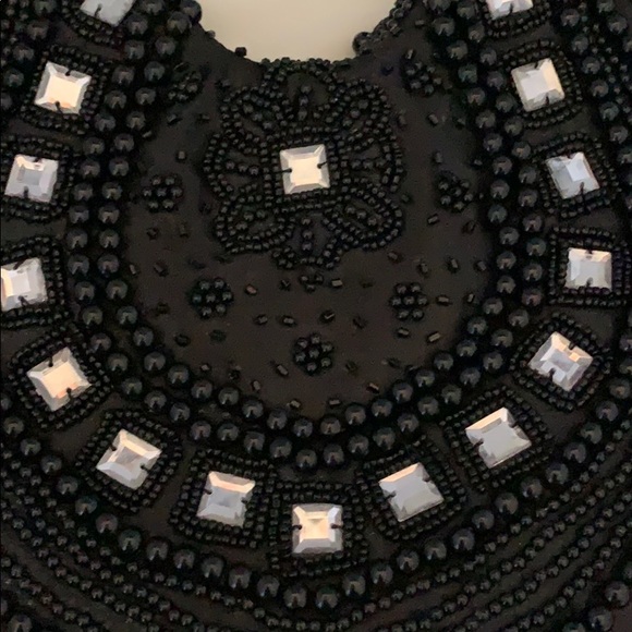 Vtg Unique Beaded Shoulder Evening Handbag Purse - Picture 3 of 11